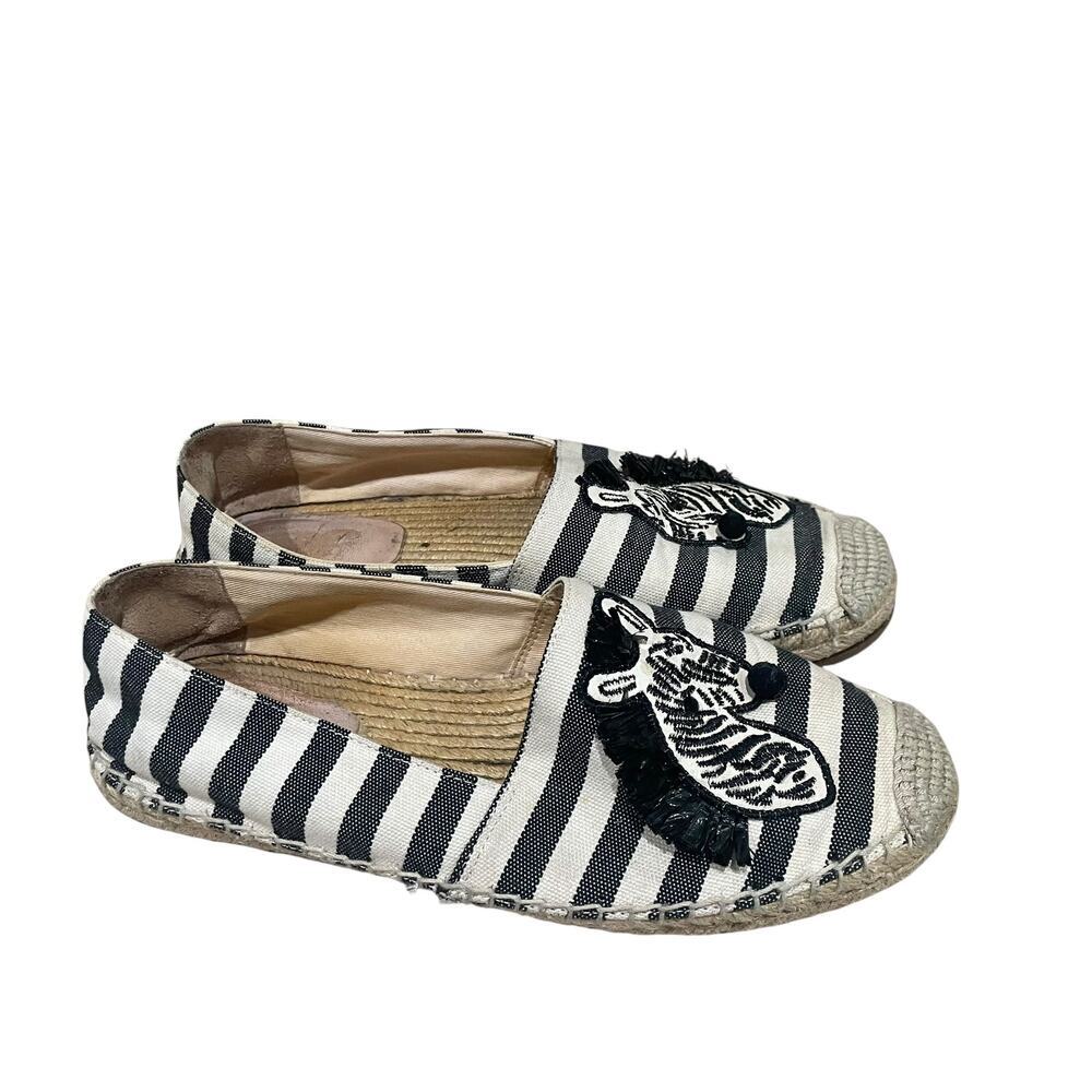 Kate spade garden zebra espadrilles